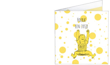 1610 | happy little sister | birth announcement | baby card