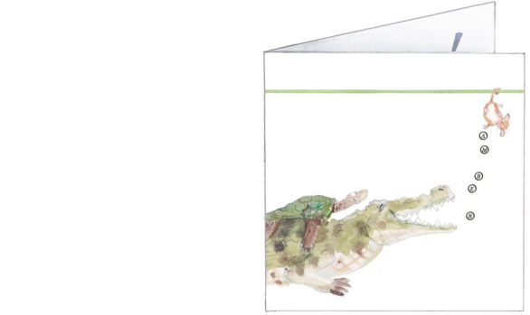 1638 | Australische krokodil met een schildpad en een dwergbuidelmuis